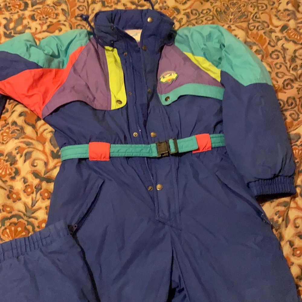 ViNTAGE COLORBLOCk snoWSuit // SKiSUiT